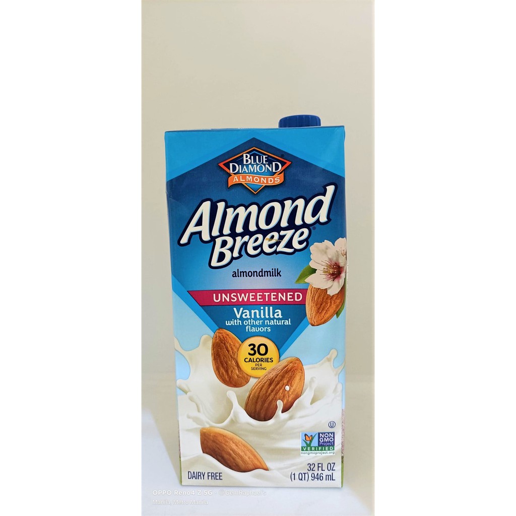 Almond Breeze Unsweetened Vanilla Almond Milk 946ml Shopee Philippines