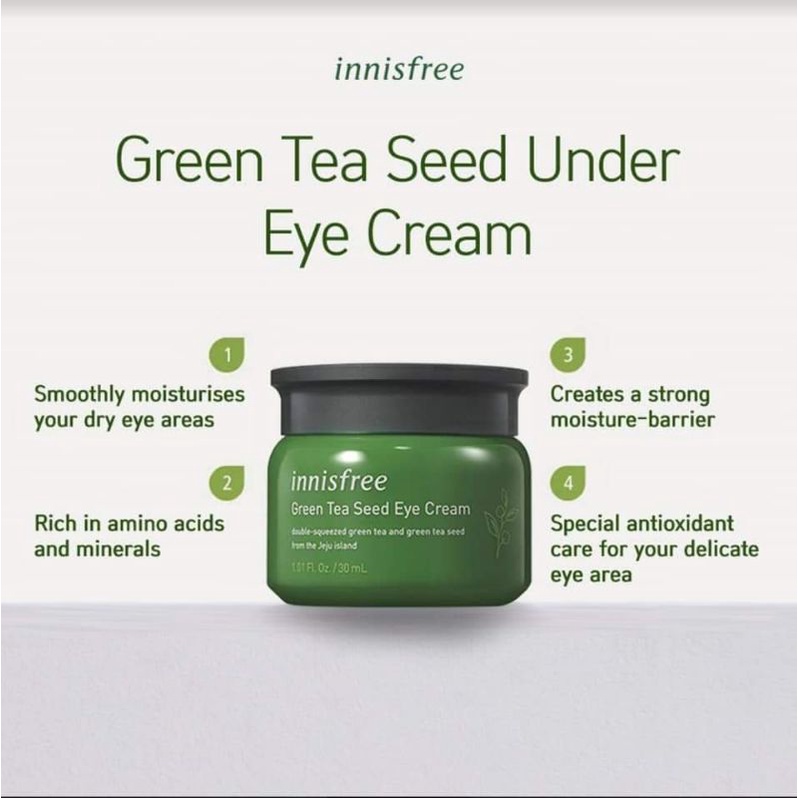 INNISFREE GREEN TEA SEED EYE CREAM 1ML x 5PCS SACHET PROMO PACK
