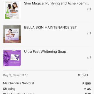 bella skin maintenance set
