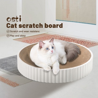 Osti 2in1 High-density Corrugated Cardboard Cat Scratching Pad Cats Scratcher Grinding Board for Pet