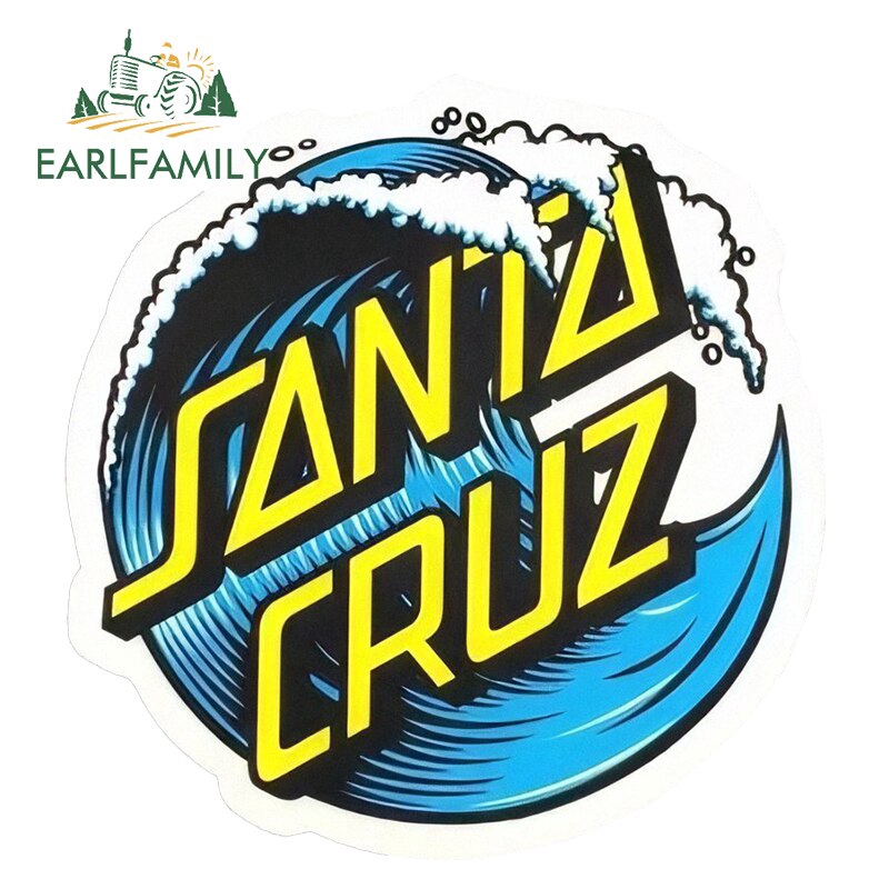 Santa Cruz Wave Dot Vinyl Car Sticker Surfing Skating Board Decal Car 