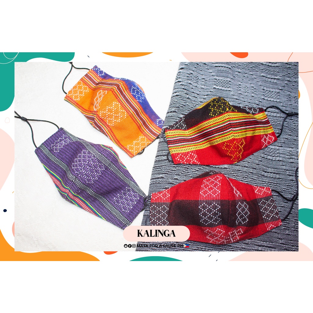 KALINGA HANDWOVEN MASKS (Reusable, Washable. Adjustable Earloops ...