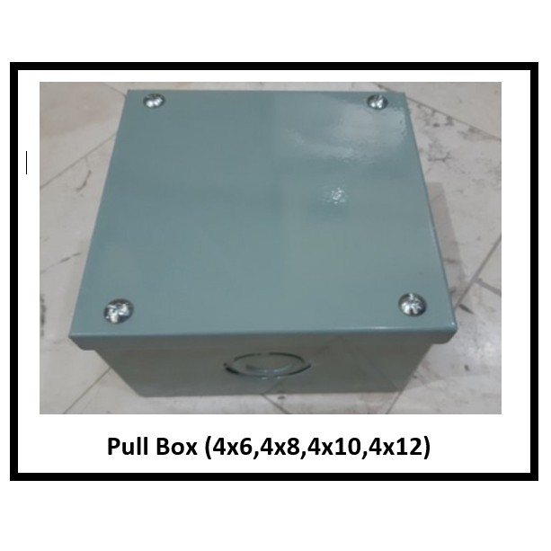 Pull Box Tray Gray Inch (Square Box) Electrical Metal Box Gauge 18 ...