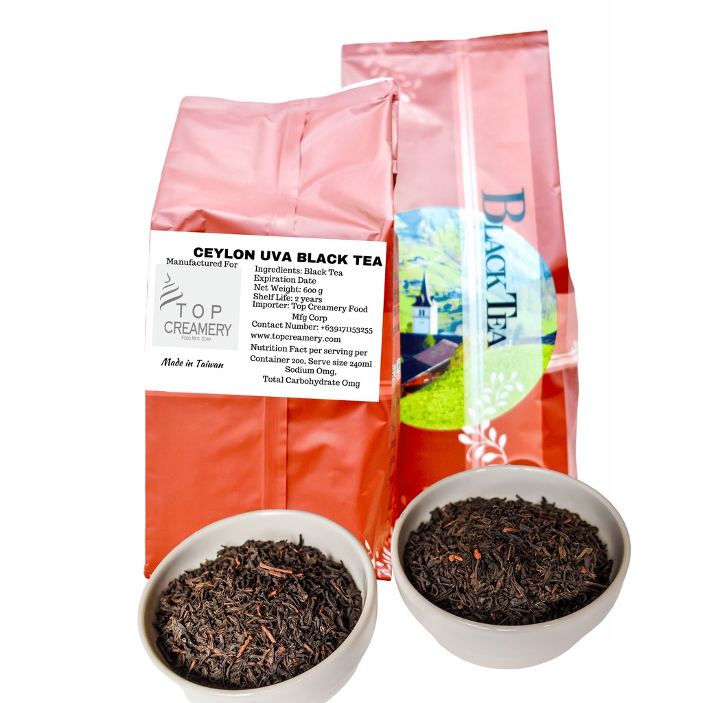 TEA LEAVES Ceylon Uva Black Tea 600g (Made in Taiwan) TOP CREAMERY