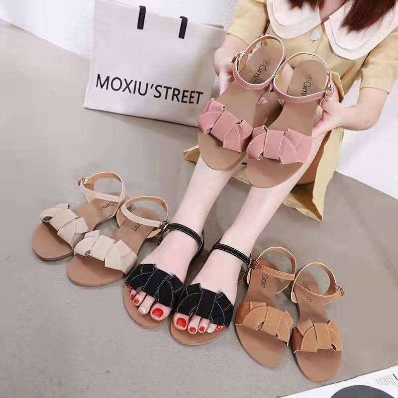【luckiss】HOT Korean Fashion Flat Sandals For Women HighQuality sandal