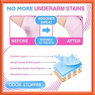 50Pcs Underarm Sweat Pads Armpit Comfortable Unflavored Disposable Sweat Free Armpit Sweat Sticker #2