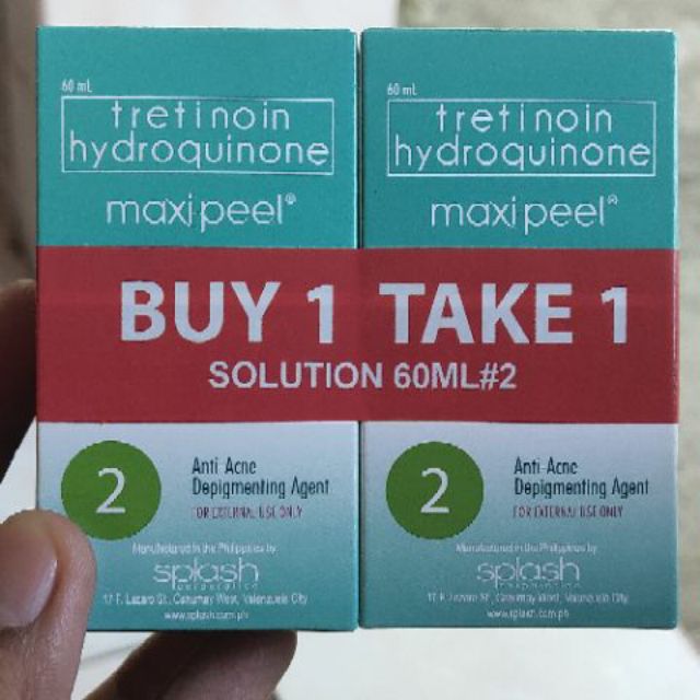 Maxi Peel Exfoliant Solution Tretinoin Hydroquinone Ml Shopee