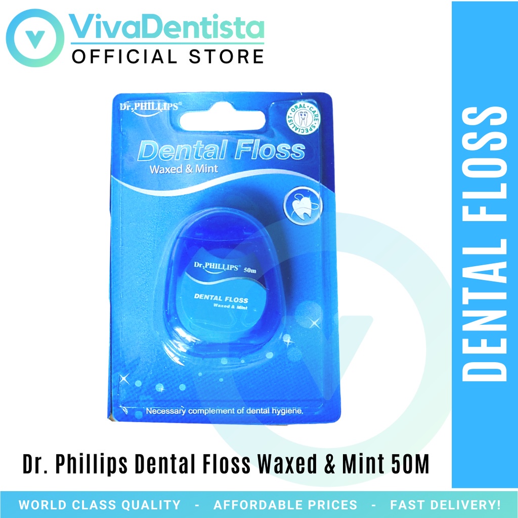 Dr. PHILLIPS Dental Floss (50m) VivaDentista Dental Supply Shopee Philippines