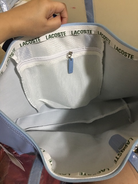 inside of original lacoste bag