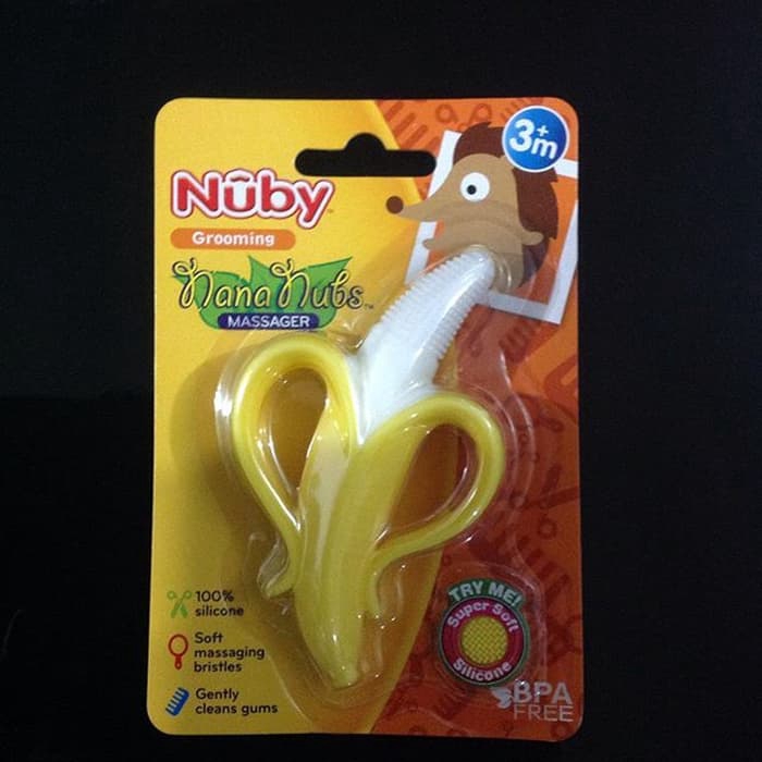 nuby banana teething toothbrush
