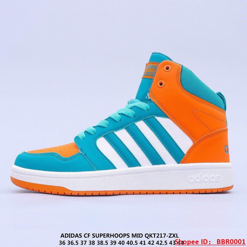 Adidas Cf Super Hoops Mid W NEO sports shoes orange green ofd6 | Shopee  Philippines