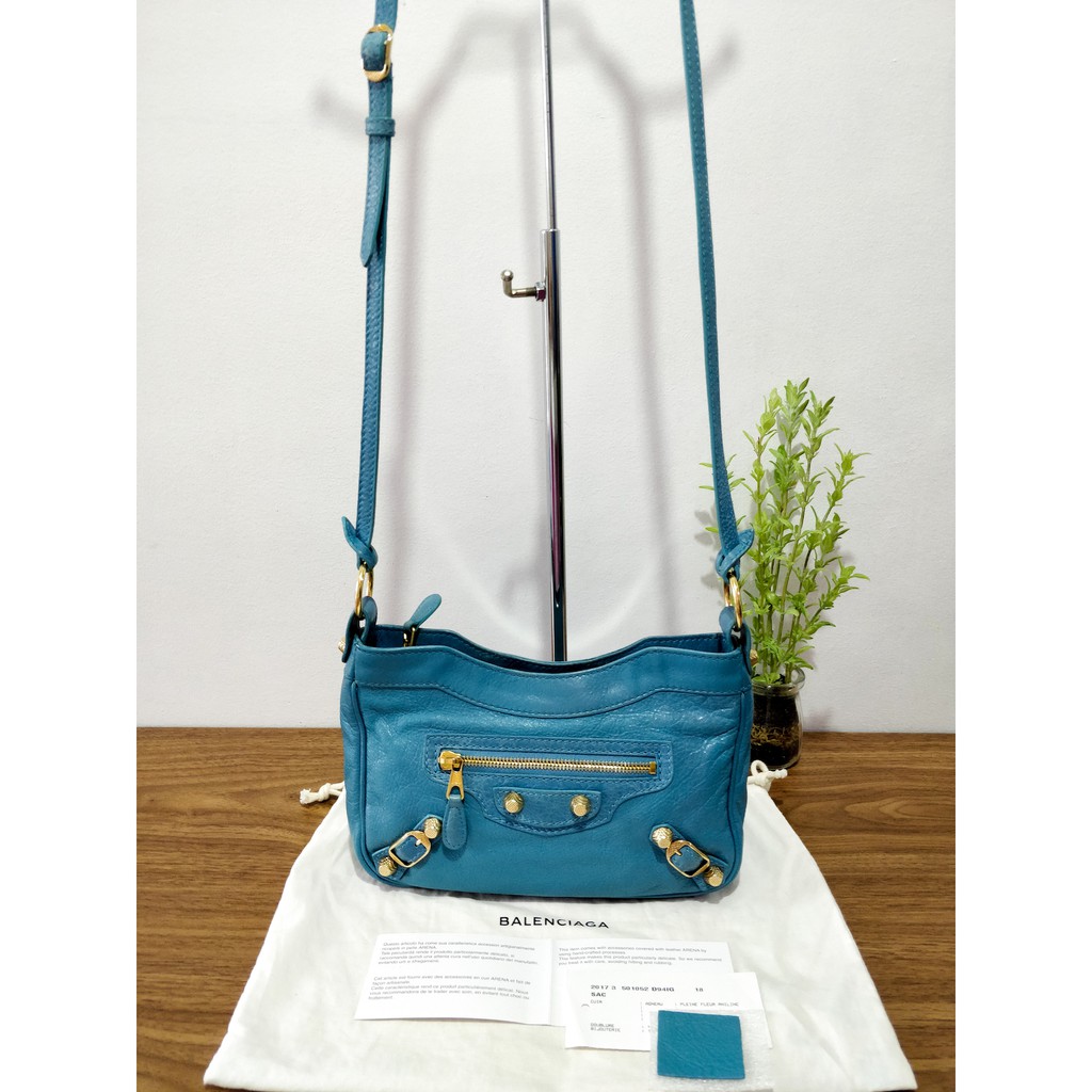 Balenciaga Azur Clair Hip Bag Giant GHW Authentic | Shopee