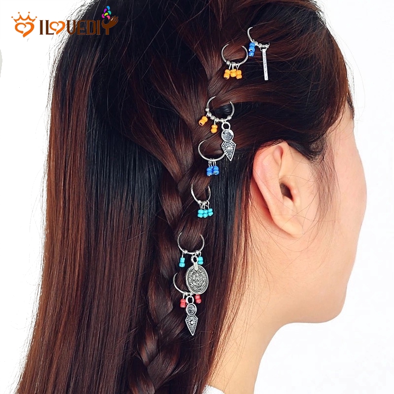Women Hair Jewelry Rings Decorations 