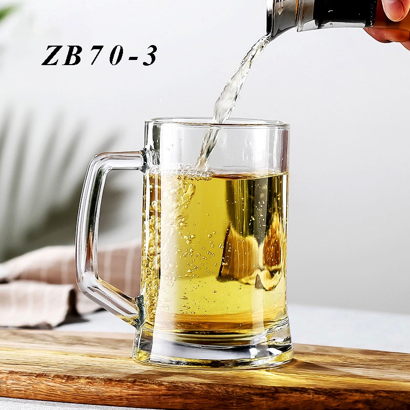 DELISOGA beer mug, crystal glass, large beer cup, home heatresistant