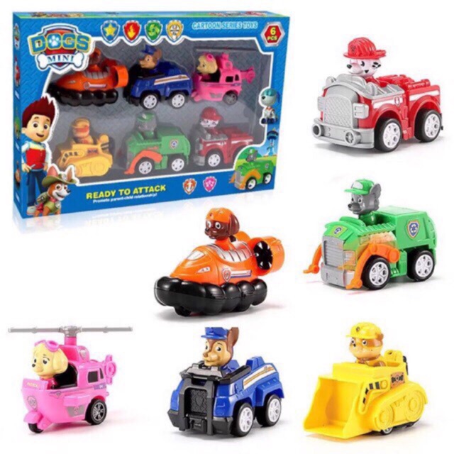 paw patrol pull back racers