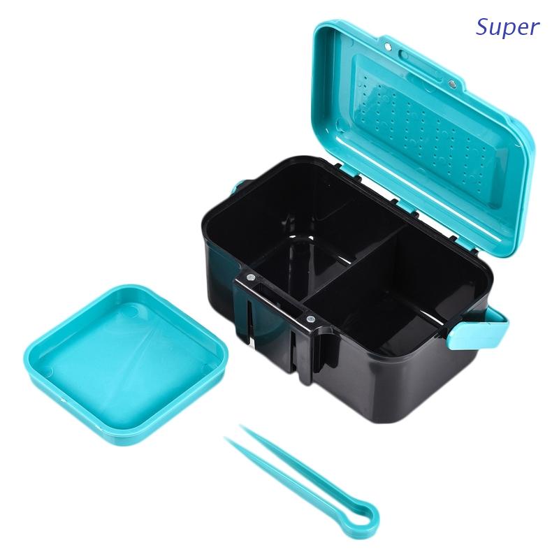 Super Fishing Tackle Boxes Fishing Live Bait Storage Red Worm Box ...