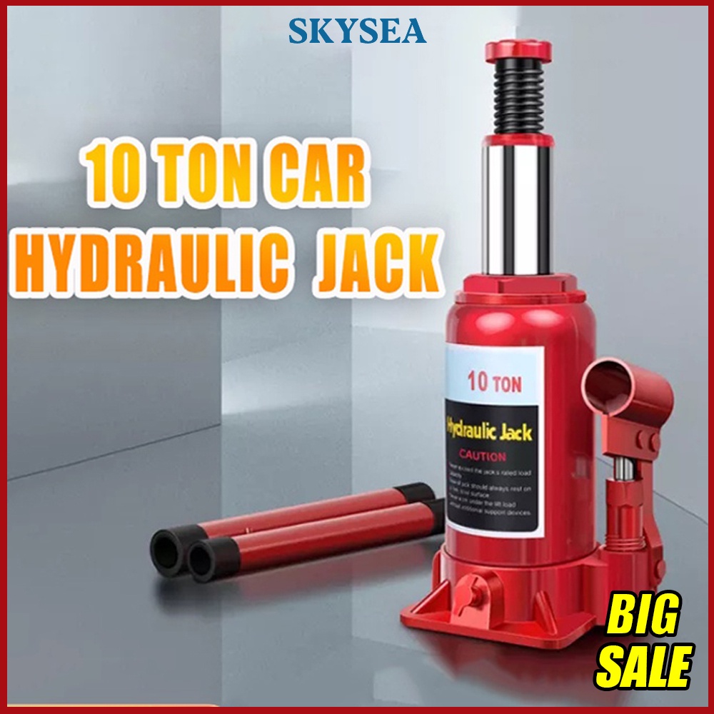 2/5/10 tons Car Horizontal Jack Hydraulic Extra Heavy Duty Bottle Type ...