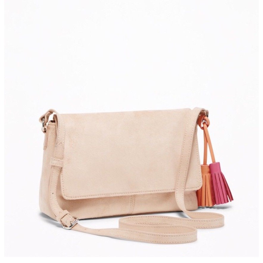 blush pink crossbody bag