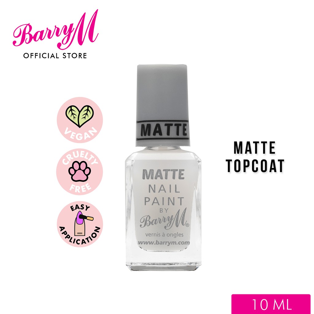 Barry M Matte Nail Paint Top Coat Nail Polish | Shopee Philippines