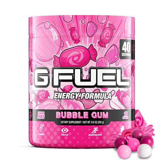 G Fuel Bubble Gum (40 Servings) Elite Energy and Endurance Formula