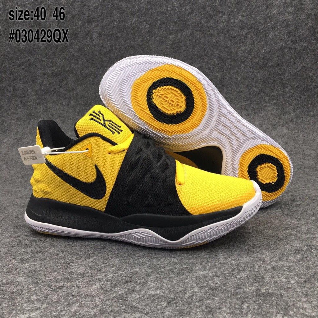 kyrie 4 low yellow and black