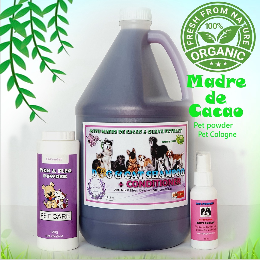 ”Free Soap”1 gallon (Lavender Scent) Madre de cacao w/ guava extract Dog & Cat Shampoo w/conditioner #4