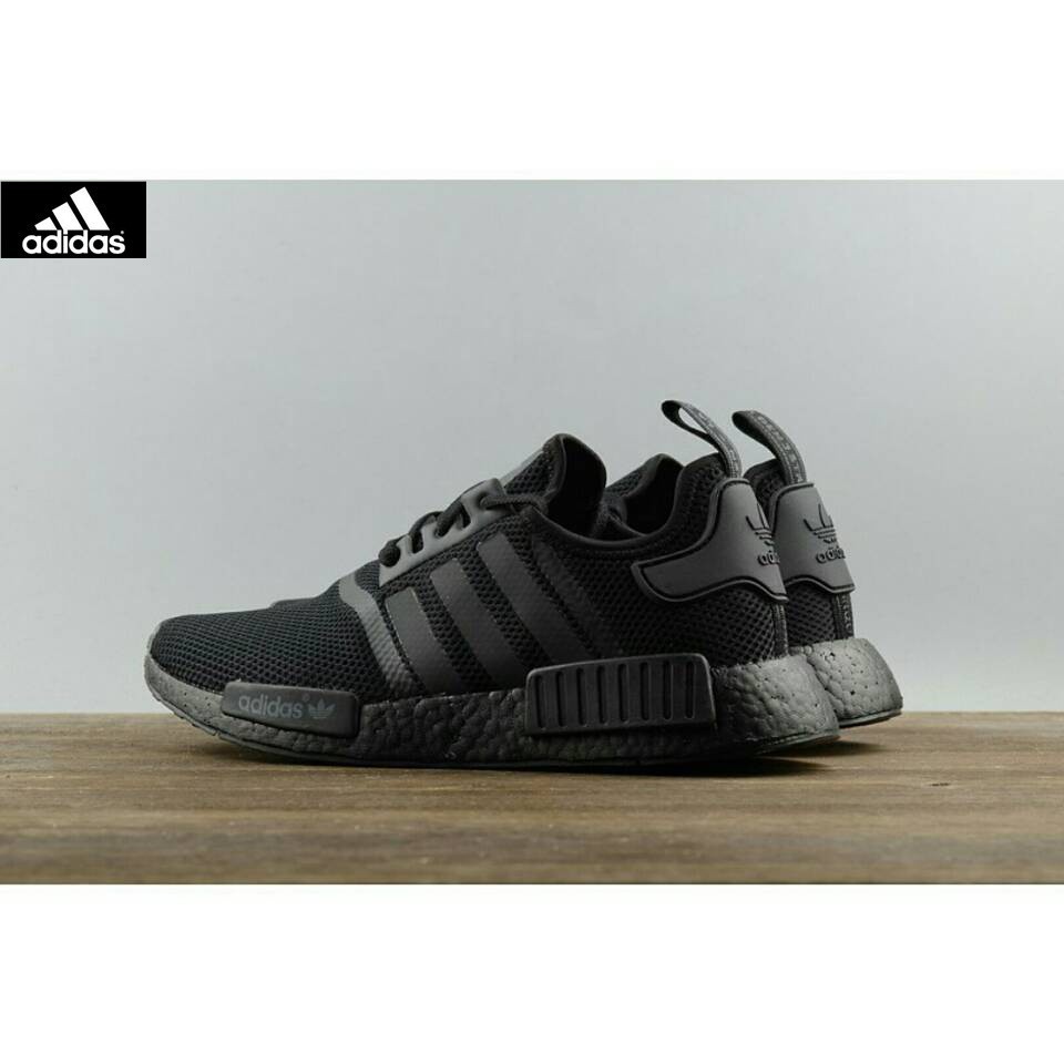 Adidas NMD R1 Triple Black S31508 all-black webshoe sneakers all-red 100%  ori | Shopee Philippines