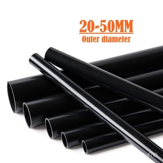 ❐ 50cm Length 20-50mm PVC Pipe black color Tube For Fish Tank Aquarium Supplies Garden irrigation Pi