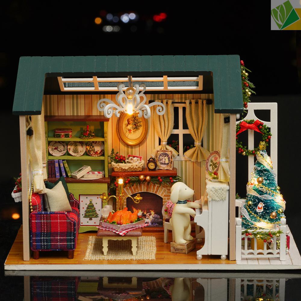 christmas dollhouse kit