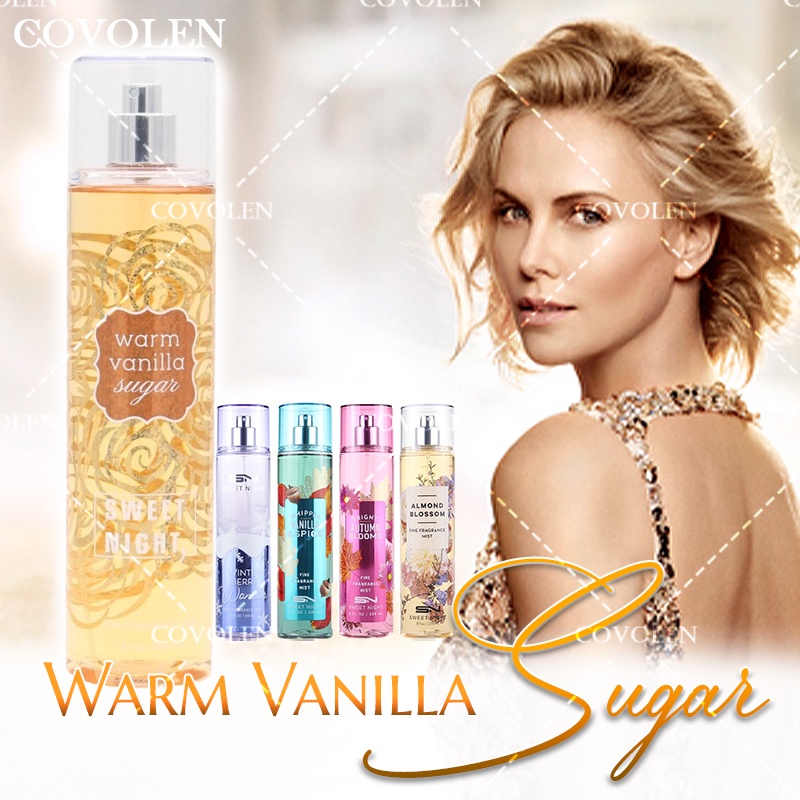 Warm Vanilla Sugar Perfume Sweet Night Perfume Fragrance Signature Collection Body Mist 236ML