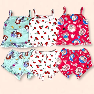 Spot Goods▲[1-10 years old] Fiona Spaghetti and Short Ruffles for Baby Kids Girls | MYFASHIONSHOP #2