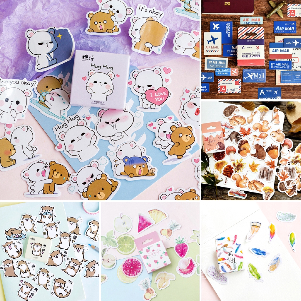 Stiker Kertas Selotip Handmade untuk Scrapbook Diary Stiker Kertas Selotip Handmade untuk Scrapbook Diary