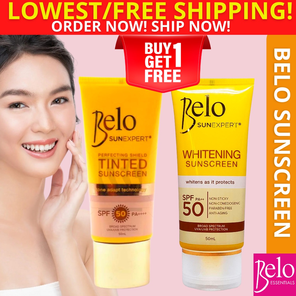 BELO SUNSCREEN 50ml Tinted Sunscreen Whitening Sunscreen Belo Essentials Shopee Philippines