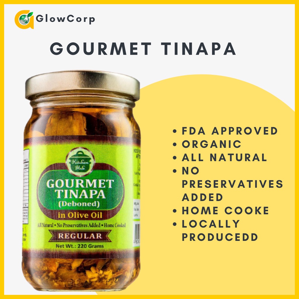Regular or Spicy Gourmet Tinapa Flakes in Olive Oil 220g Shopee