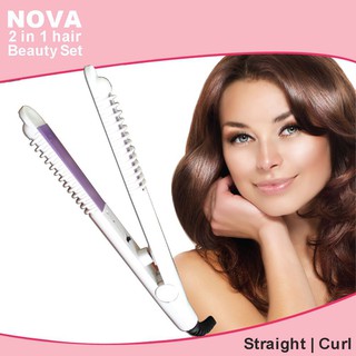5298 2in1 Hair Curler & Straightener