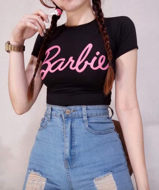 plus size barbie crop top