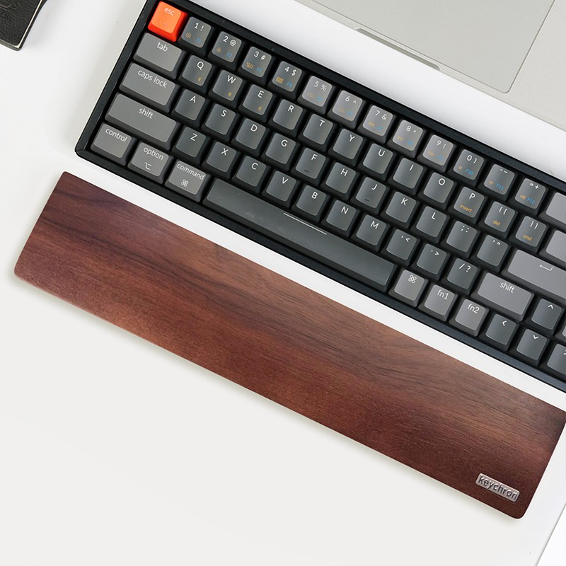 Keychron keyboard walnut palm rest, wrist support, wrist rest, solid