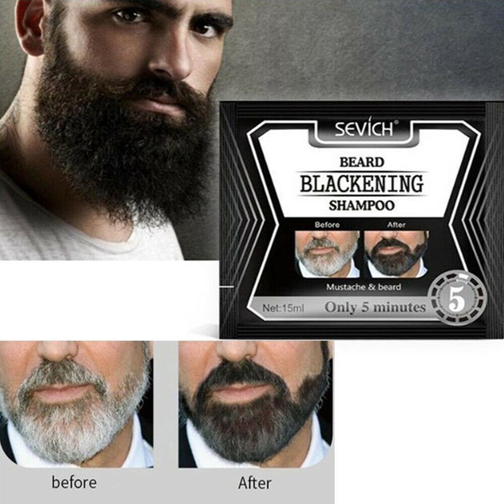 Sevich 15ml Blackening Shampoo Hair Dye Black Beard Natural Herb