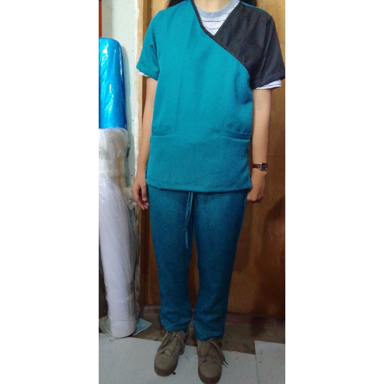 OLFU Med Tech Scrub Suit Unisex Shopee Philippines