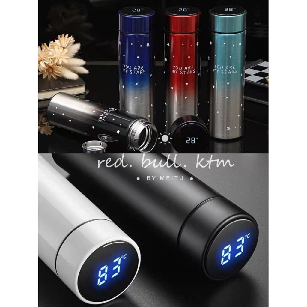 COD 500ML New Stainless Steel Thermos Vacuum Cup Tumbler Flask Shows