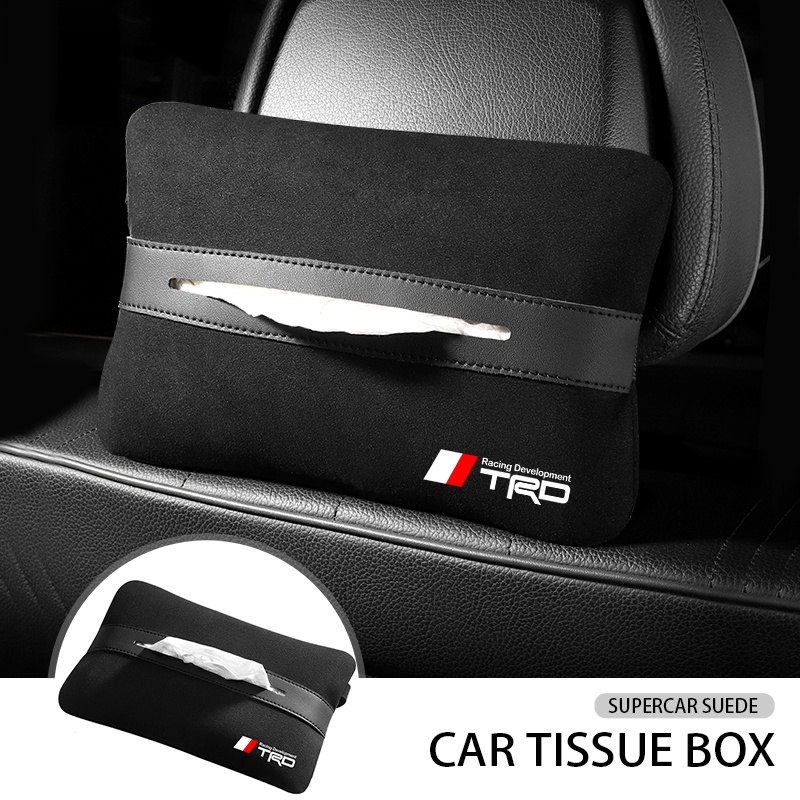 Toyota TRD Car Tissue Box Towel Sets Car Sun Visor suede Tissue Box