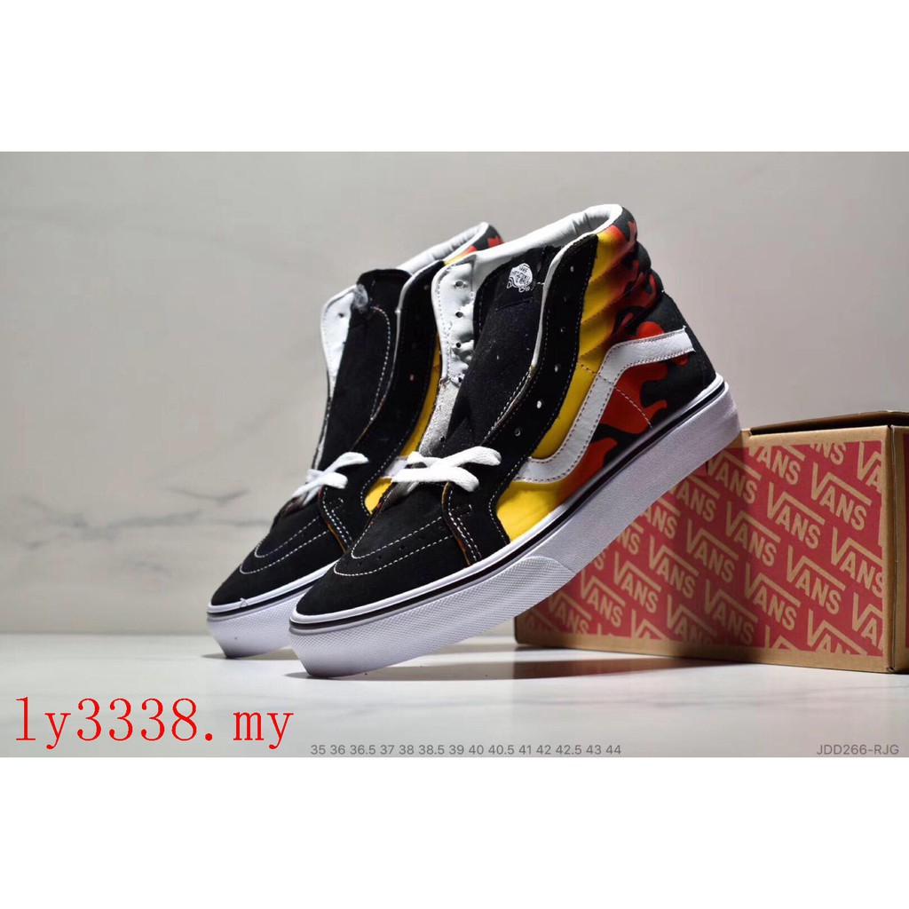 vans flame high top