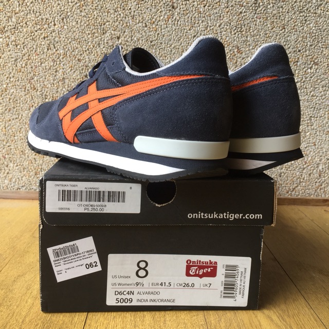 onitsuka tiger alvarado india ink orange