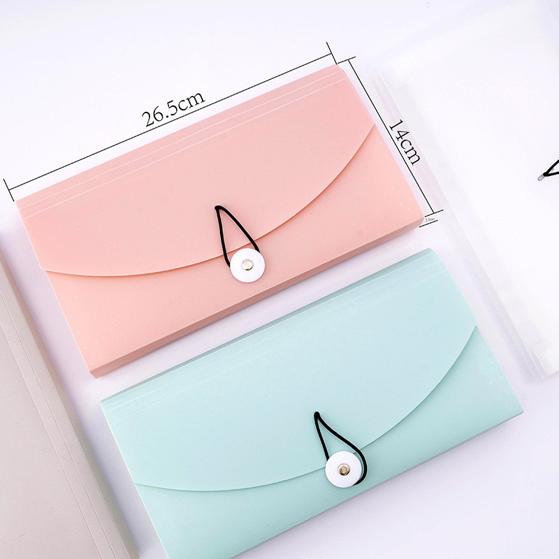 NEW DESIGN Small documents Expandable Plastic Envelope with 13