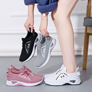 Korean Version New Ladies Casual Fashion Sneakers Rubber Canvas Shoes Y8