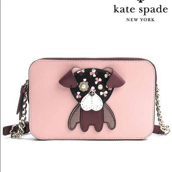 Authentic Kate Spade Flora Pup Small Leather Crossbody Sling Bag -  Cherrywood / WLRU5744 | Shopee Philippines