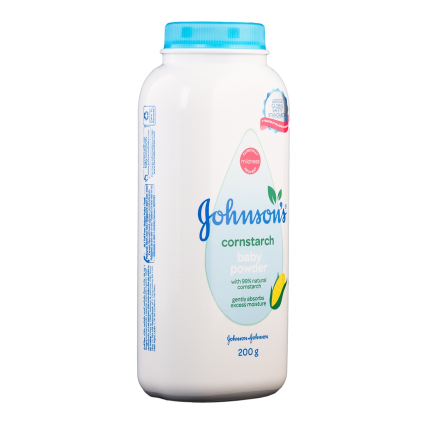 johnson cornstarch baby powder safe