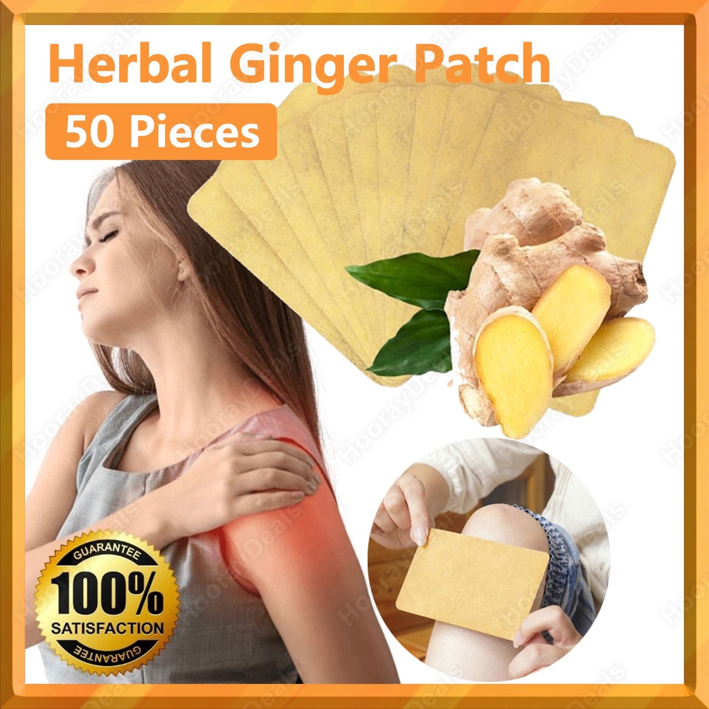 50Pcs Herbal Ginger Patch, Pain Relief Patch, Health Care for Promote