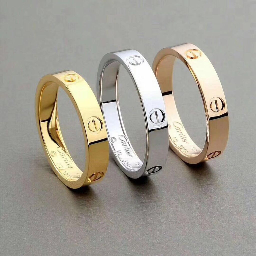 Gold Korean Couple Rings