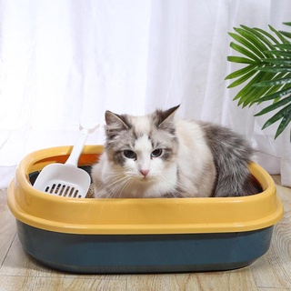Cat Litter Box With Scoop Kitten Litter Box Cat Toilet Deodorization leakage prevention Litter Box #1